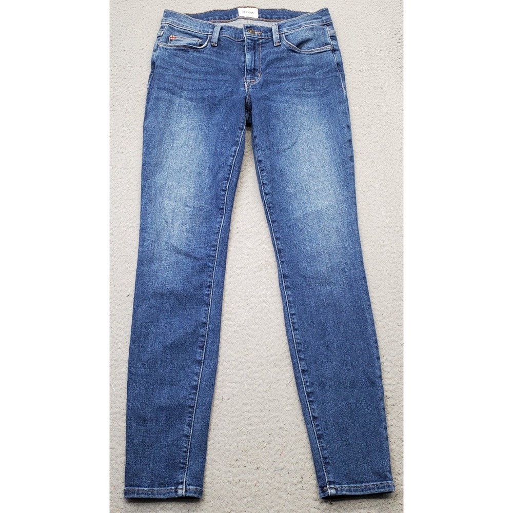 Hudson Skinny Jeans Women's 26 Blue Denim‎ Cotton Natalie Cas Flat Front